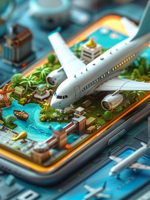 Mobile game, travel-themed missions